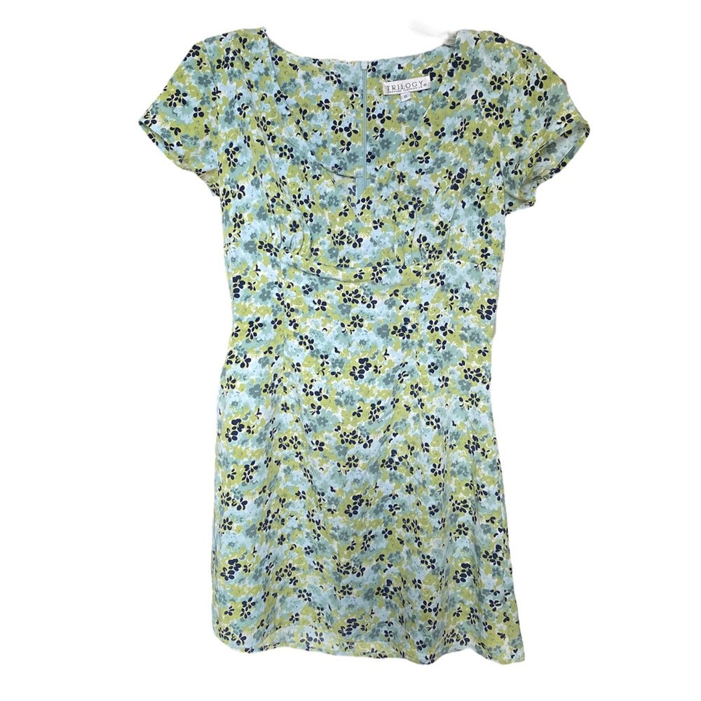 Vintage Flower 90’s Spring Mini Dress
